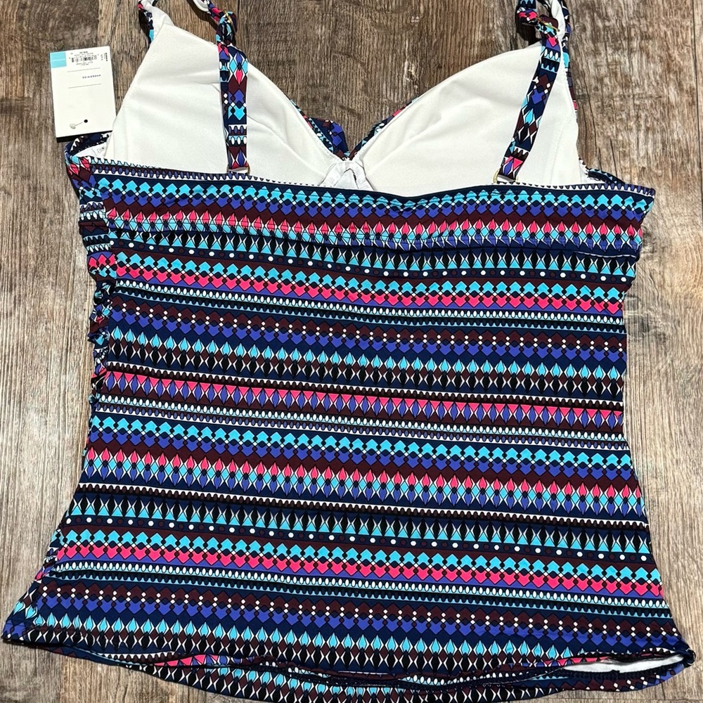 NWT Apt 9 tankini swimsuit top womens XL - Picture 3 of 7